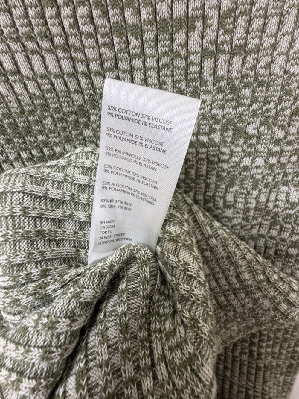 NWT Anthropology Daily Practice Sleeveless Mock Neck Knit Dress - Sage Green - Picture 6 of 7